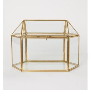 Terrarium en cristal en forme de cabane, décoration d'intérieur, mini-serre de table, vase en verre, vitrine décorative pour plantes - Product Image 1