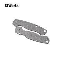 Balances de couteau en titane brossé washstone pour Para 3 Spyderco Benchmade Bugout 535