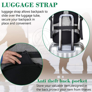 Sac à dos décontracté, ajustement confortable, matériau résistant, idéal pour l'école, l'université, le bureau et l'usage quotidien - Product Image 5