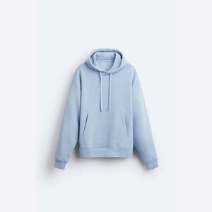 Sudaderas con Capucha para Hombre, Nuevas, a la Moda, de Poliéster/Algodón, Corte Regular, Holgadas, de Invierno, Lisas, Bordadas, Teñidas - Product Image 5