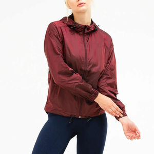 Veste coupe-vent légère pour femme de haute qualité, imperméable, capuche réglable, doublure en polyester tricoté respirante, hiver, sur mesure - Product Image 2