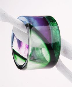 เครื่องประดับสร้อยข้อมืออะคริลิคทรงสี่เหลี่ยมขนาดใหญ่สำหรับผู้หญิงกำไลเรซินกว้างแหวกแนวหลากสี - Product Image 5