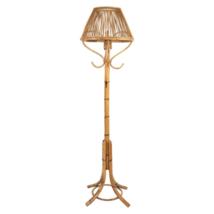 Nouvel arrivage de lampe en rotin indonésien de luxe support de base longue canne abat-jour debout meubles de maison - Product Image 1