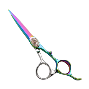 Ciseaux à cheveux au design coloré, 6,0 pouces, qualité supérieure, ciseaux de coupe pour barbier, acier japonais VG10, outils de coiffure - Product Image 1