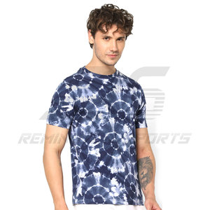 Nuevo estilo de tela de algodón Tie Dye Camisetas cuello redondo camisetas impresas al por mayor mejor precio Tie Dye camisetas - Product Image 3