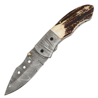 Couteau pliant de poche en acier inoxydable fait main, manche en bois, logo couleur personnalisable OEM, cadeau personnalisé pour anniversaire/mariage