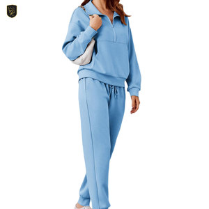 Ensemble deux pièces pour femme, hiver, 100% coton, coupe classique, vêtements de maison, tenue décontractée, vêtements de nuit, confortable, respirant, vêtements tendance - Product Image 4