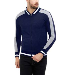 Veste bombardier de mode pour hommes de qualité supérieure vestes en laine de polyester de couleur unie pour hommes du Pakistan veste à glissière de Style High Street - Product Image 1