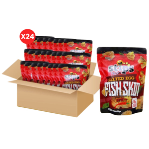 Export Wholesale Affordable Quality Stip's Chips Salted Egg Fish Skin Spicy 45g Bundle 24's - Product Image 1