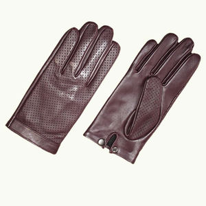 Gants en cuir de daim personnalisés de haute qualité hommes plaine décontracté vie quotidienne hiver conduite HIBRA ALLKIND HA-LC-LG-A75-302 POIGNET - Product Image 2
