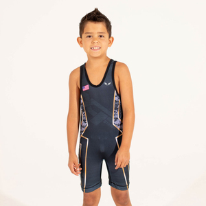 Combinaison de lutte pour enfants 2025, logo personnalisé, sublimation, vêtements de sport, musculation, combinaison de lutte pour enfants - Product Image 6