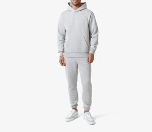 Conjunto de 2 Piezas de Algodón 100% para Hombre, Chándal Holgado con Logotipo Personalizado Serigrafiado, Chándal Urbano de Dos Tonos para Hombre - Product Image 1