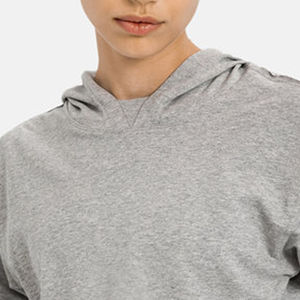 Sweat-shirts pour femmes en molleton avec broderie 3D effet délavé, teinture unie, prix d'usine, marque privée, haute qualité - Product Image 5