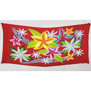 Sarongs hawaïens peints à la main en rayonne de qualité supérieure, paréo, vente en gros personnalisée, vêtements de plage, couverture, îles du Pacifique, HPBU008-04-250 - Product Image 1