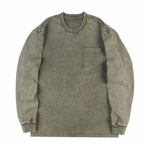 Vintage Acid Wash Oversized para hombres Unisex Streetwear Pullover Parejas Sudaderas - Product Image 1