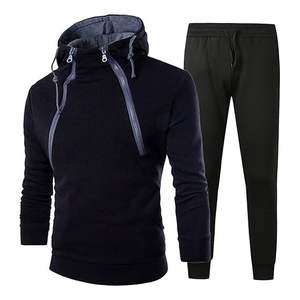 Chándal personalizado para hombre al por mayor: traje de suéter de manga larga con capucha y cremallera doble, elegante y funcional, de alta calidad - Product Image 5