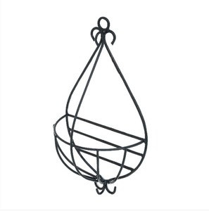 Hanging Wire Flower <b>Basket</b> Wrought Iron Modern Design Outdoor Window Decor <b>Plants</b> Flowers Pot Garden Home Yard Handcrafts Items - Product Image 1