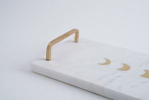 Plateau de service en forme de lune avec poignée, fabriqué en inde, vente en gros, en vrac, haute qualité, Usage domestique, hôtel, Restaurant, Bar, ustensiles de cuisine - Product Image 3