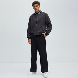 Vestes pour hommes, blouson aviateur, automne hiver, coupe-vent chaud, fermeture éclair intégrale, manteaux décontractés rembourrés, streetwear vintage, respirant avec OEM - Product Image 1