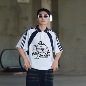 Camiseta de Hombre Oversize Estilo Hip Hop con Hombros Caídos, Impresión Digital Personalizada para Fabricantes de Ropa, 100% Algodón de Secado Rápido - Product Image 5