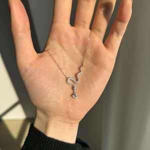 Collier en argent sterling 925 tendance du zodiaque chinois, nouveau style, pierres de moissanite de couleur D, taille brillante, VVS, bijoux en perles noires - Product Image 3