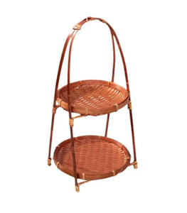 Cesta de Bambú de Varios Niveles - Soporte Plegable para Comedor y Almacenamiento - Product Image 1