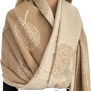 ผ้าคลุมไหล่ผ้าวูลแบบดั้งเดิมของชาวมุสลิมสำหรับผู้หญิงเสื้อผ้าอิสลาม2024ฤดูหนาวที่อบอุ่นกลางแจ้งใหม่ล่าสุด - Product Image 5