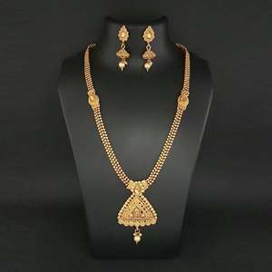 Kriaa 1109830C Fine <b>Jewelry</b> <b>Set</b> Austrian Stone and <b>Pearl</b> Haram Necklace - Product Image 1