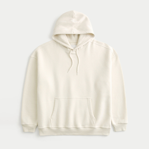 Ropa de calle al por mayor con logotipo liso 100% algodón orgánico sudadera de hombre de lana en blanco de gran tamaño Unisex hombres sudaderas con capucha pulóver - Product Image 4