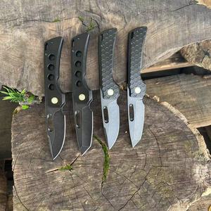 سكين قابل للطي تكتيكي EDC بمقبض G10 ومحمل كروي، شفرة D2 عالية الصلابة مطلية بتقنية PVD - Product Image 6