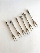 Stainless Steel Metal Olive Picks Durable Reusable Skewers Elegant Design Bar Tools Party Kitchen <b>Essentials</b> - Product Image 2