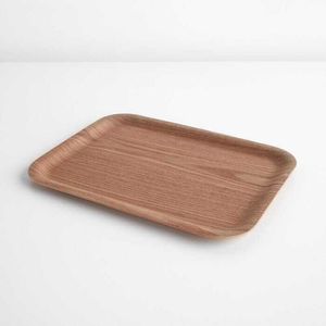 Plateau en bois, plateau de service pour le petit-déjeuner, table à café, poignées en bambou, plat à bonbons, plat à nourriture en bois, plat à pain, plat à pâtisserie, plat rectangulaire pour le déjeuner - Product Image 4