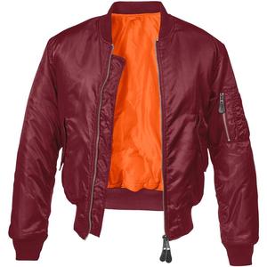 OEM ODM chaqueta de bombardero cortavientos de poliéster y vuelo impermeable con cremallera Casual chaqueta de bombardero impermeable para los hombres - Product Image 5