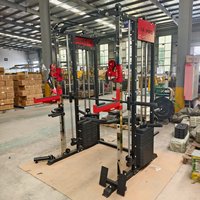 FDFIT Machine Smith multifonctionnelle tout-en-un, équipement de gym à domicile, rack de squat commercial, station d'entraînement fonctionnel