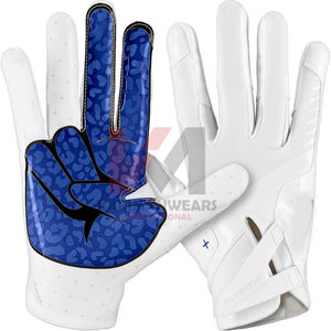 Gants de football américain respirants à adhérence collante, OEM, livraison rapide, gants de football américain professionnels pour receveur, OEM, vente en gros - Product Image 1