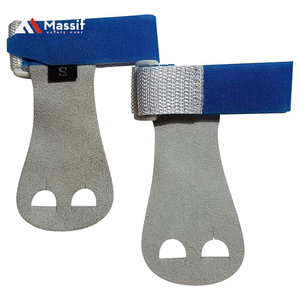 Conception étroite haltérophilie exercice entraînement gymnastique sportive 3 trous poignées en cuir - Product Image 5