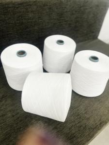 Hilo mezclado ecológico certificado GRS algodón poliéster para tejer y tejer un material reciclado ecológico - Product Image 5