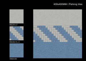 Carreaux de sol extérieurs de qualité export 40x40 cm 400x400 mm 16x16 pouces finition mate pour aires de stationnement - Product Image 2