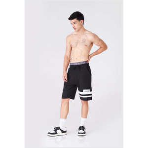 Active Men's Bold Black Gym Shorts para ropa de gimnasia - Product Image 4