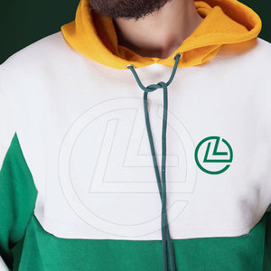 Sudadera con Capucha Gruesa para Invierno, con Costuras Resistentes, Corte Regular, Color Sólido, Capucha Ajustable, Tejido de Felpa, Poliéster/Algodón - Product Image 5