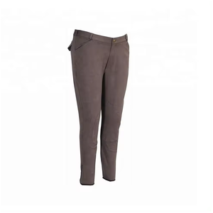Pantalones de rendimiento para hombres para deportes ecuestres, pantalones de equitación competitivos con calentadores de piernas de tela flexible, protectores y calentadores - Product Image 1