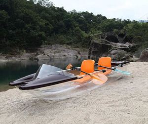 Kayak transparente y resistente en venta, con diseño ligero de 57 libras, 100% de protección UV y capacidad para 2 personas. - Product Image 5