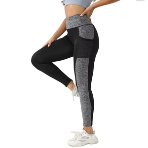 OEM <b>Women</b>’s High Waisted <b>Leggings</b> – Custom Logo Stripe Stitching, Elastic Fit Stylish Fashion Tights Yoga <b>Leggings</b> - Product Image 6