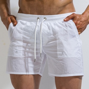 กางเกงกีฬาขาสั้นผู้ชายขาสั้นผ้าสแปนเด็กซ์/ โพลีเอสเตอร์แห้งเร็วกันน้ำระบายอากาศได้ดีเล่นเซิร์ฟชายหาดว่ายน้ำ - Product Image 2