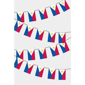Philippines Rectangle Party <b>Banners</b> Flag Bunting - Product Image 1