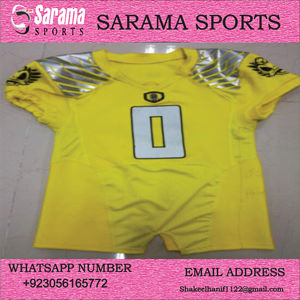 Personalizado 7 en 7 7v7 Uniformes de fútbol americano Manga corta Impreso 100% Poliéster Impresión digital Transpirable Secado rápido - Product Image 5