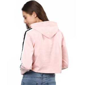 Venta caliente Casual Mujeres Crop Top Sudaderas con capucha Precio barato Gimnasio Entrenamiento Pullover Moda Crop Top Sudaderas con capucha Transpirable Precio barato - Product Image 4