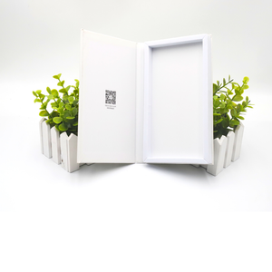 Luxury White Rigid Flip Book Style Packaging Box for Tempered <b>Glass</b> Screen <b>Protector</b> Manufacturer Vietnam FSC Factory - Product Image 1