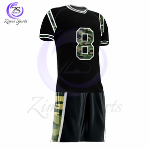 Tenue d'uniforme de football drapeau durable vêtements de sport maillot en tissu évacuant l'humidité avec pantalon pour l'entraînement et le match - Product Image 2