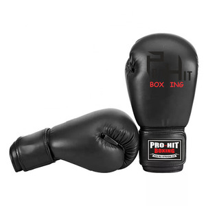 ถุงมือต่อยมวยสำหรับแข่งขันสีดำใหม่ผลิตได้ทั้งชายและหญิง - Product Image 2